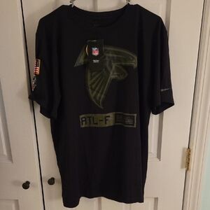 Nike Black Tee with Olive Falcons Logo